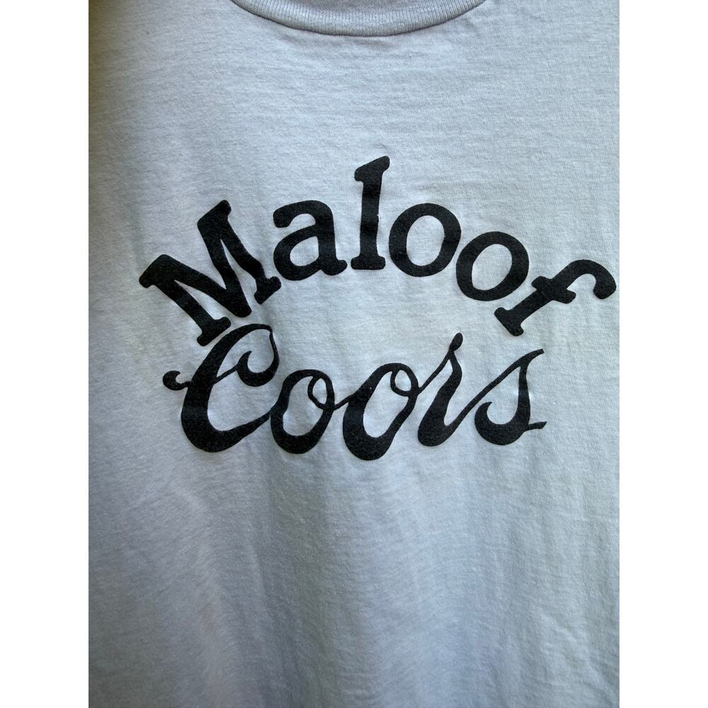 Vintage Coors Light Maloof Mens Fastpitch Shirt Gray Medium Gallup NM - Picture 8 of 10